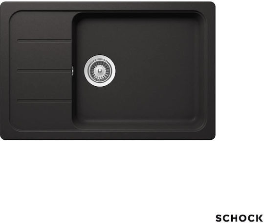Schock Element 110-31180-1401 Drop-In Chiuvetă din Granit Sintetic L78xW50cm Negru