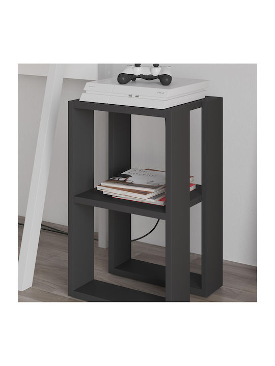 Κομοδίνο Lonie Ξύλινο Ανθρακί 34x30x55cm GP037-0026,6