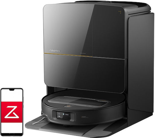 Roborock Saros Z70 Σκούπα Ρομπότ με Χαρτογράφηση Laser & Απορρόφηση 22000Pa Μαύρη