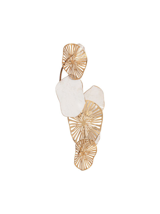 HomeMarkt From Gold White Metal 74.5x10x38cm