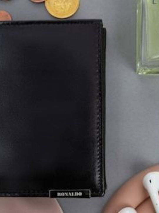 Δερμάτινο Ανδρικό Πορτοφόλι με RFID Μαύρο