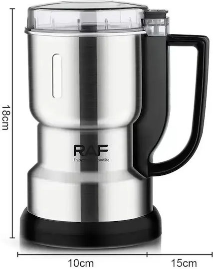 Raf Electric Coffee Grinder 350W for 350gr Beans Blue