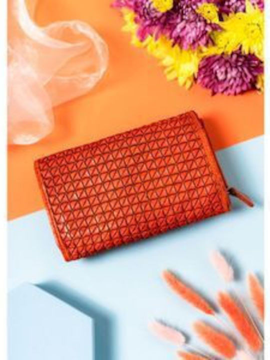 Large Leather Women's Wallet Red