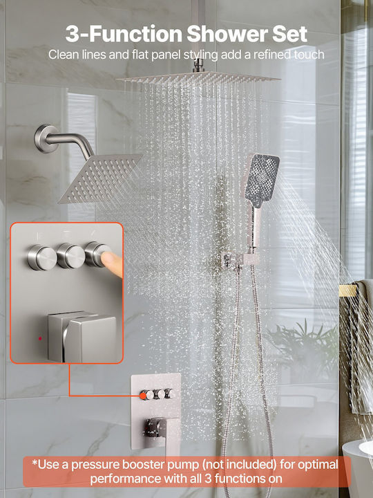 Vevor Coloană de duș fără Baterie Bronz