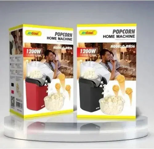 Andowl Qbm56 Popcorn Maker Hot Air 1500W