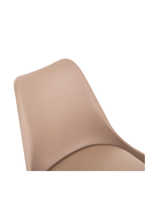 Vegas Kitchen Polypropylene Chair Cappuccino 46x58x82cm