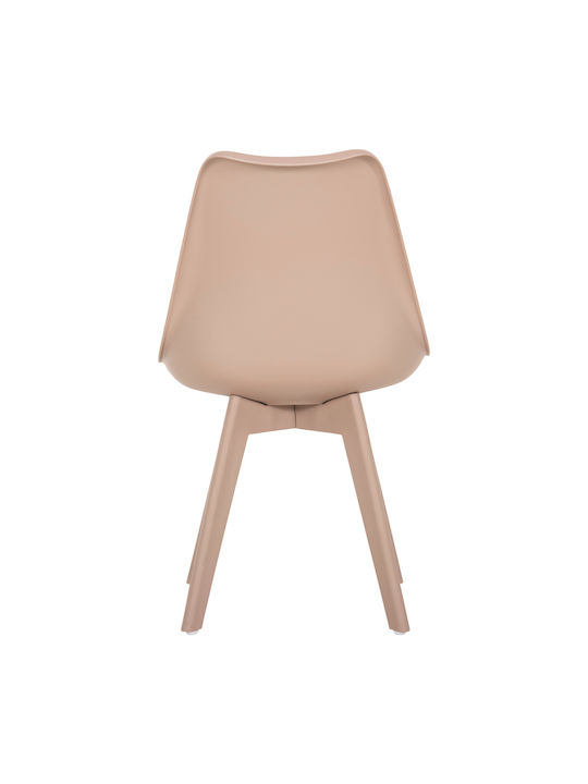 Vegas Kitchen Polypropylene Chair Cappuccino 46x58x82cm