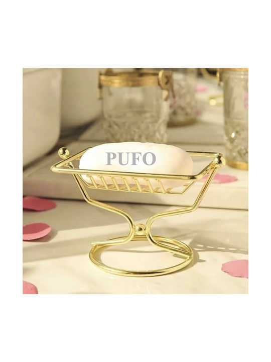 Tabletop Soap Dish Metallic Gold