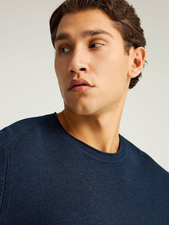 Long Sleeve Navy Blue Sweater