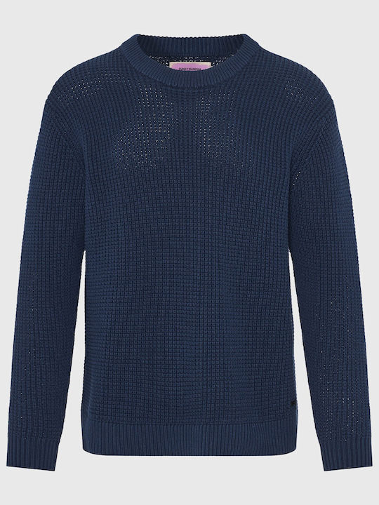 Long Sleeve Sweater Navy Blue FBM012-016-09 Midnight Blue