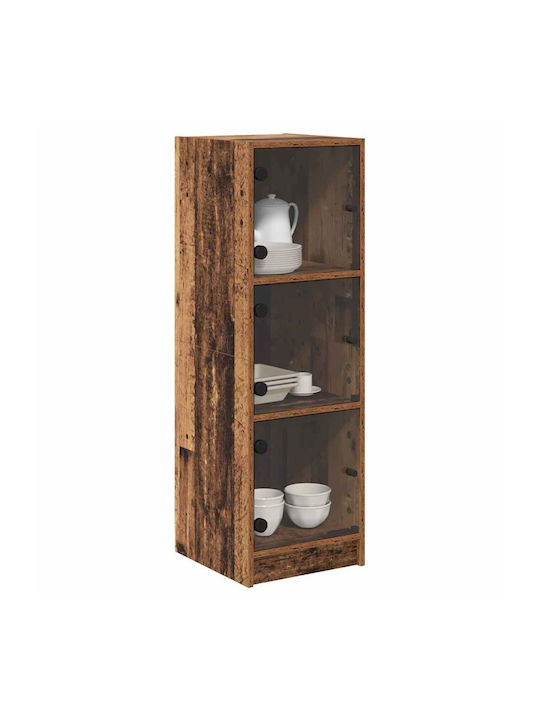 Висулка Витрина за хол от ПДЧ със Стъкло Old Wood 35x37x109см