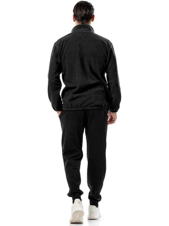 Men's Fleece Cardigan Black
