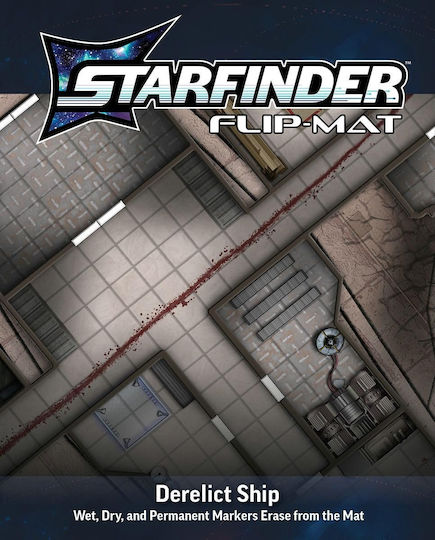 Starfinder Flip-mat Nave Spațiale Părăsite – Hartă Sci-fi Rpg