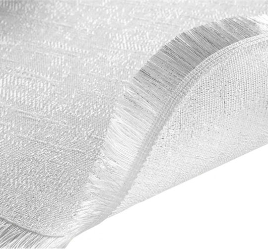 Atmosphera Fabric Placemat Silver 38x38cm