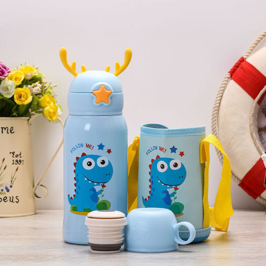 Pandaboo Kids Water Bottle Thermos with Straw 500ml