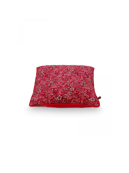 PiP Studio PiP Studio Zierkissen Geprägtes Rotes 50x50cm