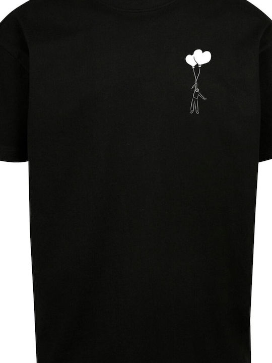 Merchcode Love In Air Heavy Oversize T-Shirt Schwarz Fw18 Mp0008452-00007