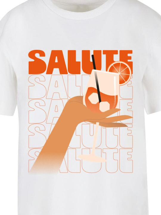 Miss Tee Saluti A Tutti Tee White Yes Ss24 Mst124-00220