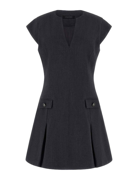 Καλοκαιρινό Mini Σεμιζιέ Φόρεμα Grey