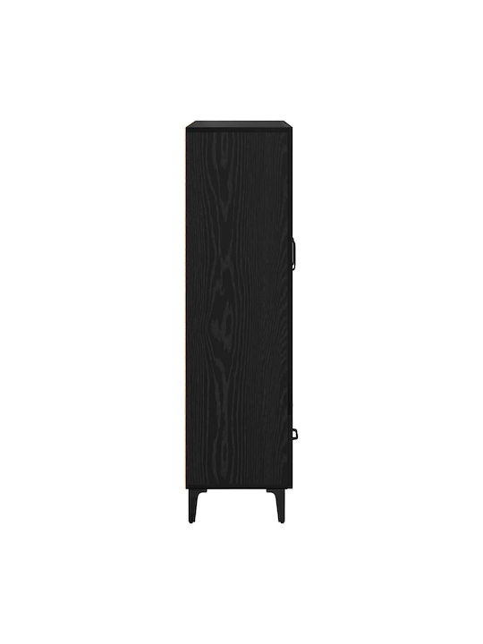 Висулка Витрина за хол от ПДЧ със Стъкло Black Beech 70x31x115см