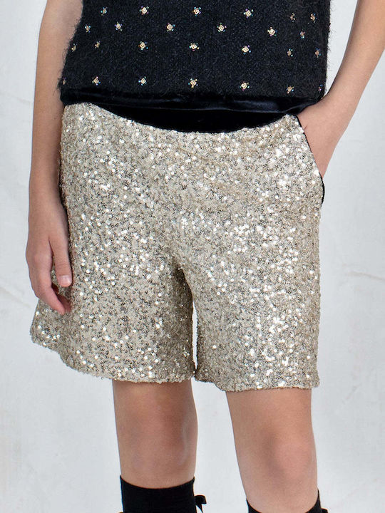 Kids' Shorts/Bermudas Fabric Gold