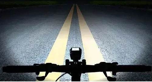 BK-1920 Rechargeable Front Bicycle Light LED with Horn and Wireless Speedometer Red