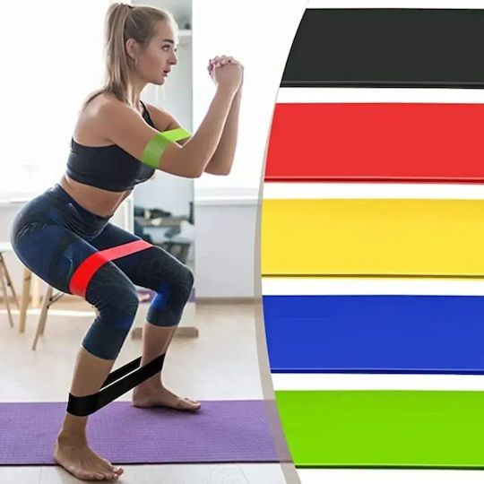 Sportstore Цикъл Гуми за Фитнес Подредба 5 Бр Многоцветни 0.5м