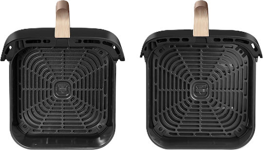 Cosori Turbo Tower Pro Heißluftfritteuse mit Wi-Fi & Doppel-Abnehmbarer Korb 10.8Es Schwarz