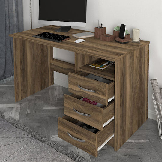 Γραφείο Eldoris 120x60x75εκ. Καρυδί