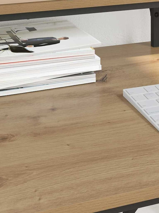 Computer Büro Artisan Holz Artisan Oak mit Metallbeinen 80x50x90cm
