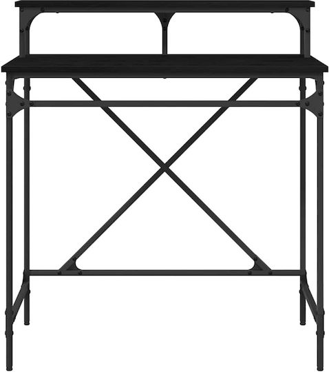 Computer Büro Holz Black Beech mit Metallbeinen 80x50x90cm