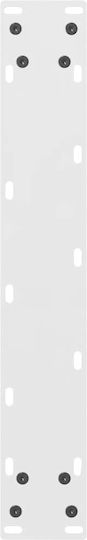 vidaXL Metallic Furniture Leg 2 Pieces Suitable for Table / Coffee Table 50x100x100cm White