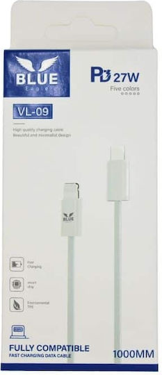 Blue Eagle Vl-09 Бързо Зареждащ Дата Кабел 27W Lightning Тип C Жълт