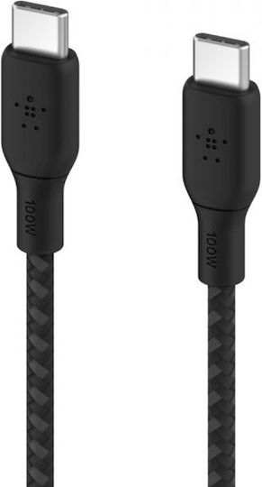 Belkin Boost↑charge Pro Cablu Braided USB-C Masculin - USB-C 240W PD Negru 3m CAB025HQ3MBK