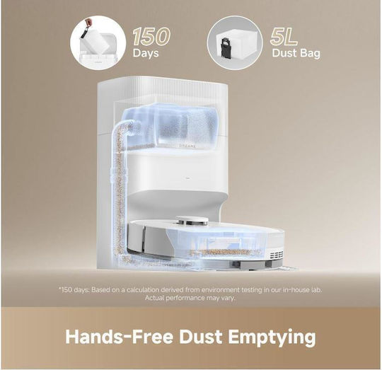 Dreame D20 Plus Aspirator Robot cu Cartografiere Laser și Putere de Aspirație 13000Pa Alb