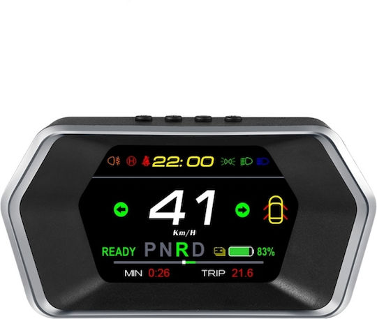 Digital Dashboard Information Display Diagnostic Device Obd2 Gps Hud Type Pyramid Tesla Model 3 Model Y T17