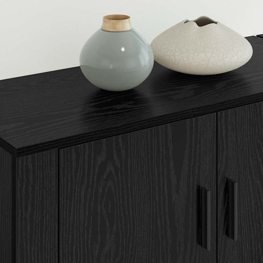 Living Room TV Unit Black Beech L80xW34.5xH40cm