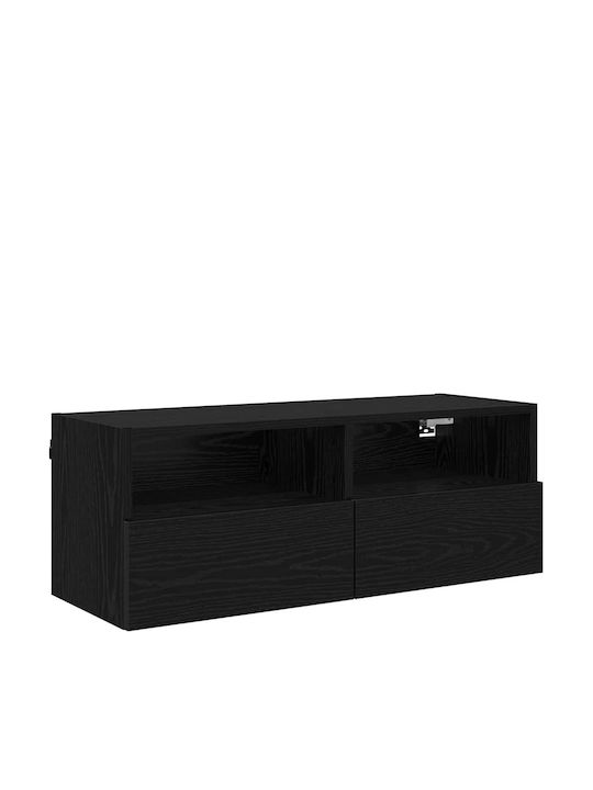 Wohnzimmer TV-Einheit Black Beech L80xB30xH30cm