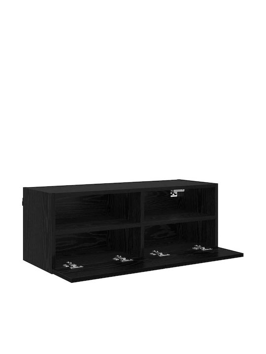 Wohnzimmer TV-Einheit Black Beech L80xB30xH30cm
