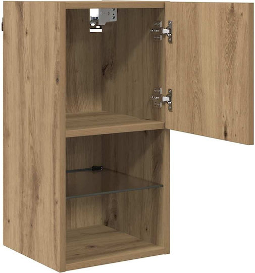 Σύνθετο Σαλονιού Artisan Oak με Φωτισμό Μ30.5xΒ30xΥ60εκ.