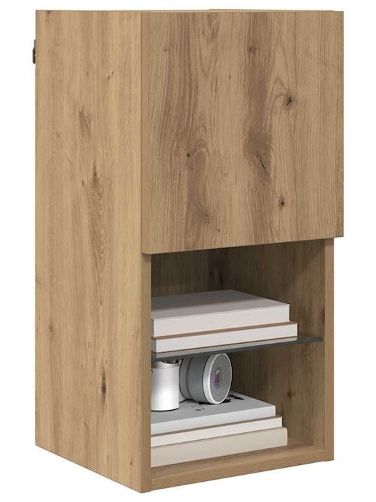 Wohnzimmer TV-Einheit Artisan Oak mit Beleuchtung L30.5xB30xH60cm