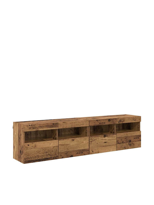 Wohnzimmer TV-Einheit Coffee mit Beleuchtung L80xB30xH40cm