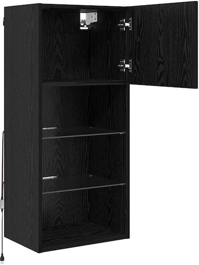 Животно помещение ТВ единица Black Beech с Осветление Д40.5xШ30xВ90бр