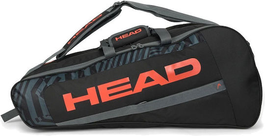 Head Base 6 Racket Tennis Bag Black