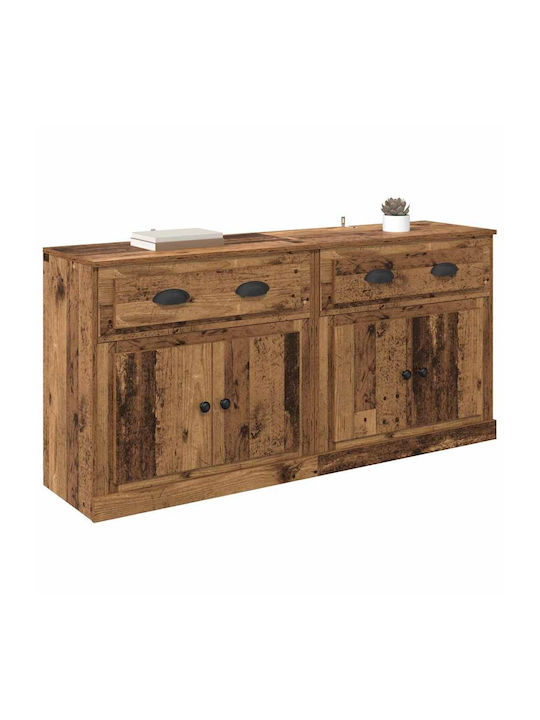 Sideboard made of Wood & Metal with Drawers Old Wood 70x35.5x67.5cm