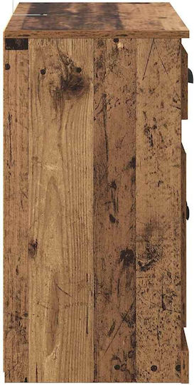 Μπουφές Ξύλινος Παλιό Ξύλο 70x35.5x67.5cm