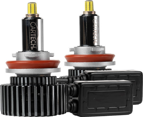 Cartech Λάμπα Αυτοκινήτου H11 LED 6500K Ψυχρό Λευκό 12V 60W