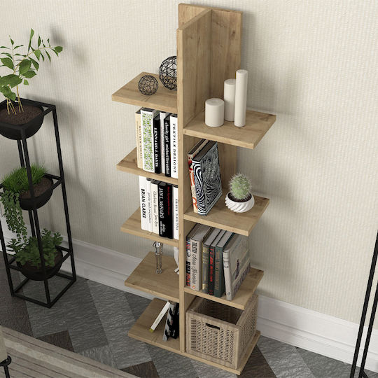 Bibliotecă Tree Sapphire Oak 45x21.4x121.8 cm