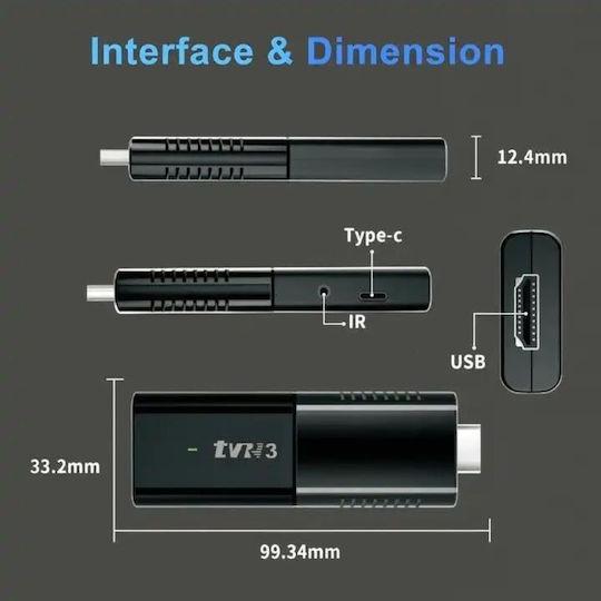 Andowl Smart TV Stick 4K UHD mit Wi-Fi / HDMI