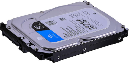 Seagate SkyHawk 1TB HDD Σκληρός Δίσκος 3.5" SATA III 5400rpm με 256MB Cache για Desktop / Καταγραφικό ST1000VX013